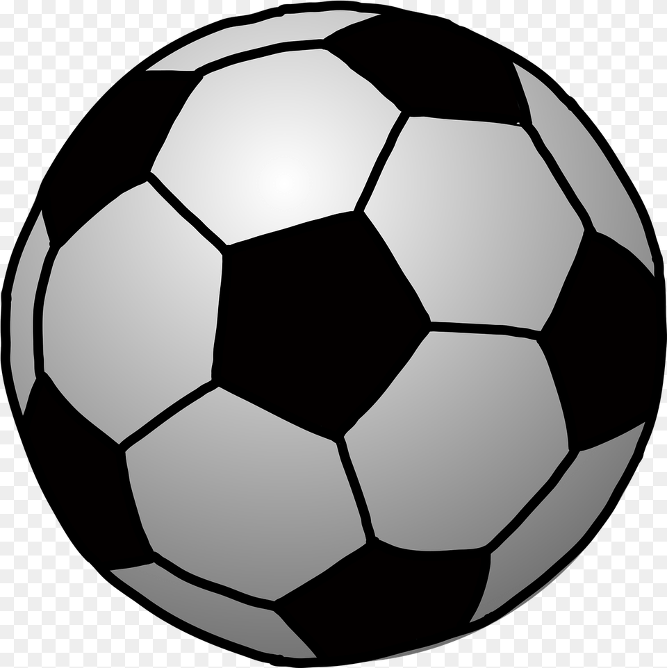 Soccer Ball Football Vector Graphic On Pixabay Foot Ball Clipart Black And White, Soccer Ball, Sport Png