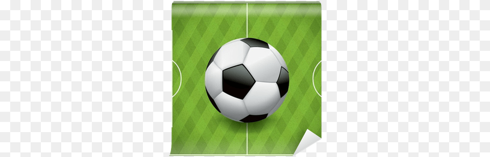 Soccer Ball On Textured Field Wall Mural Pixers Ball, Football, Soccer Ball, Sport Png