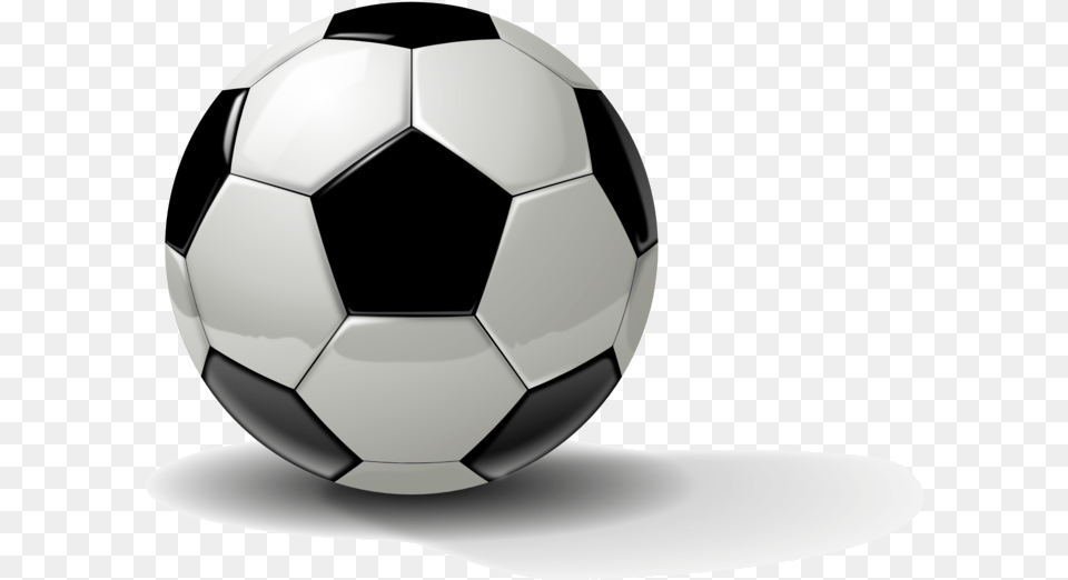 Soccer Ball Public Domain Clip Art Image Black And Soccer Ball With Shadow, Football, Soccer Ball, Sport Free Png