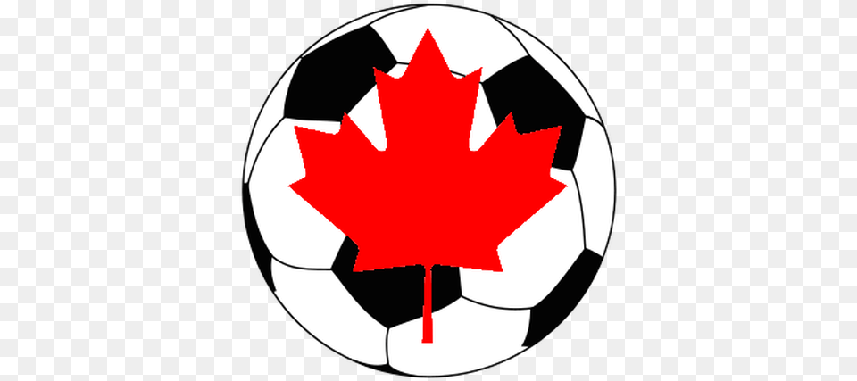 Soccer Ball With Red Leaf Drawing Of A Football, Plant, Soccer Ball, Sport Free Transparent Png