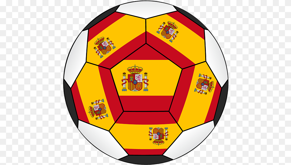 Soccer Ball With Spanish Flag Shower Curtain Spain Flag, Football, Soccer Ball, Sphere, Sport Free Transparent Png