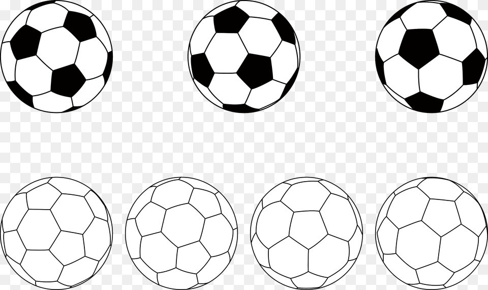 Soccer Balls Clip Arts Balls Clipart Black And White, Ball, Football, Soccer Ball, Sport Free Transparent Png
