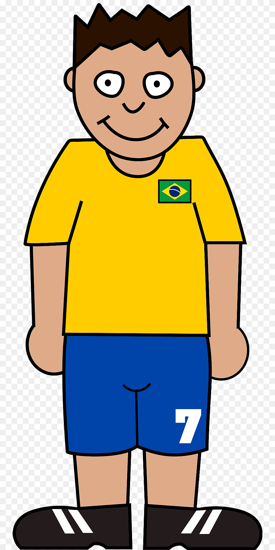Soccer Brazil Clipart, Clothing, Shorts, Baby, Person Png Image