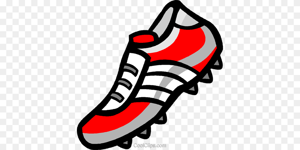 Soccer Cleat Royalty Vector Clip Art Illustration, Clothing, Footwear, Shoe, Sneaker Free Png Download