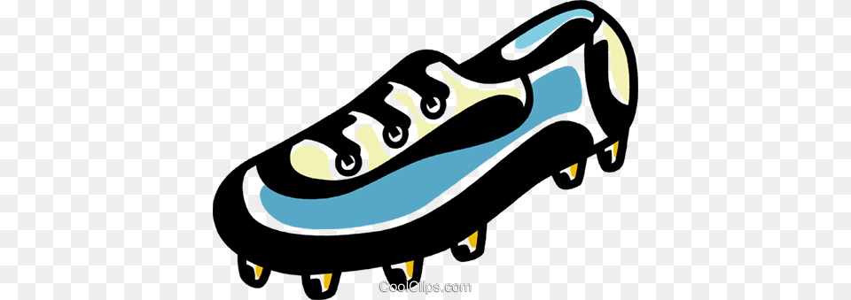 Soccer Cleats Royalty Vector Clip Art Illustration, Clothing, Footwear, Shoe, Sneaker Free Png