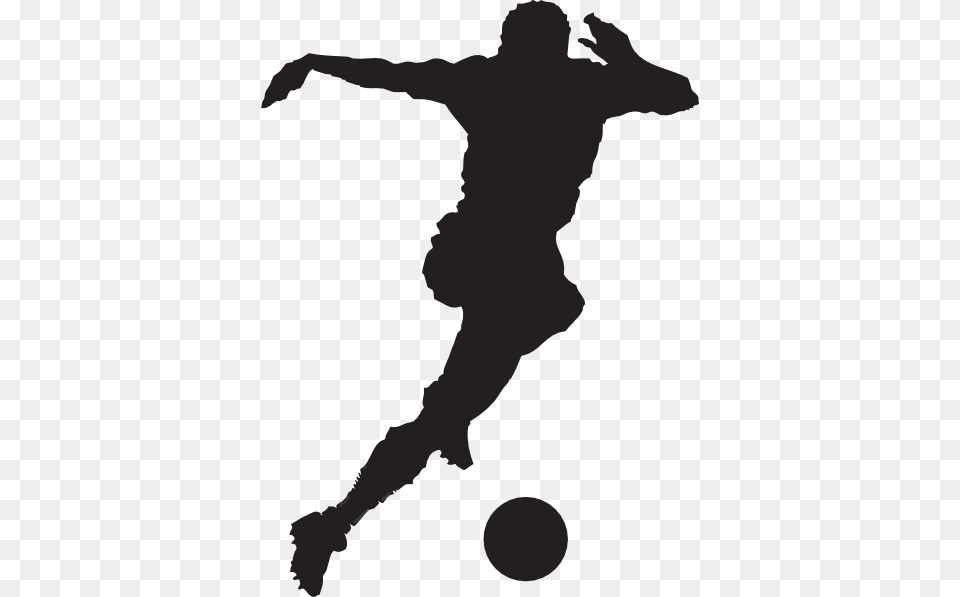 Soccer Clip Art Silhouette, Stencil, Adult, Male Free Png