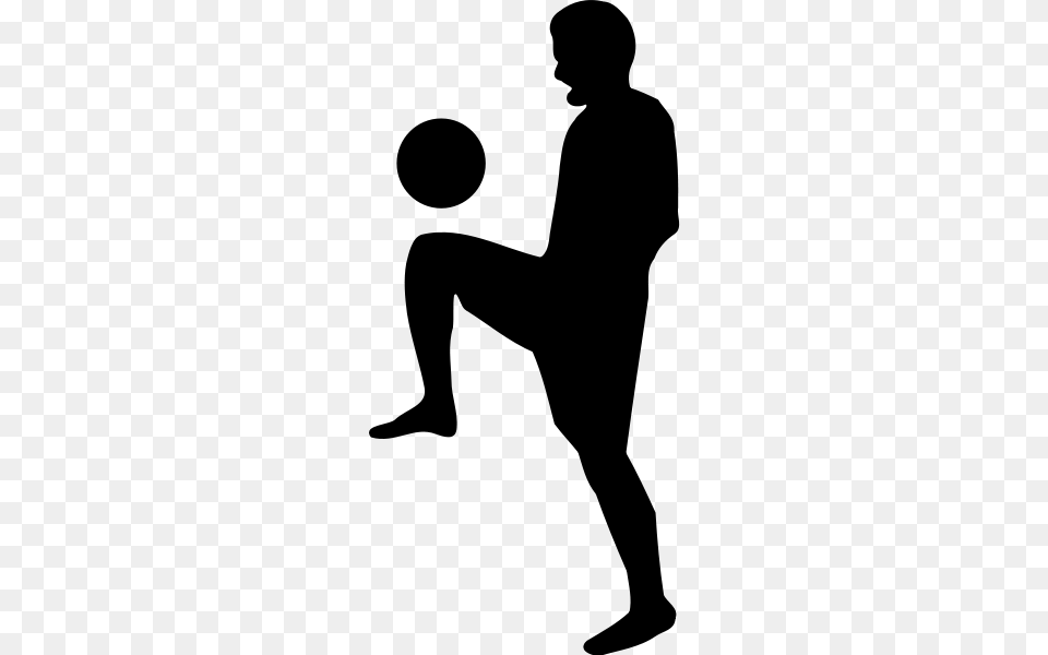 Soccer Clipart, Gray Png Image