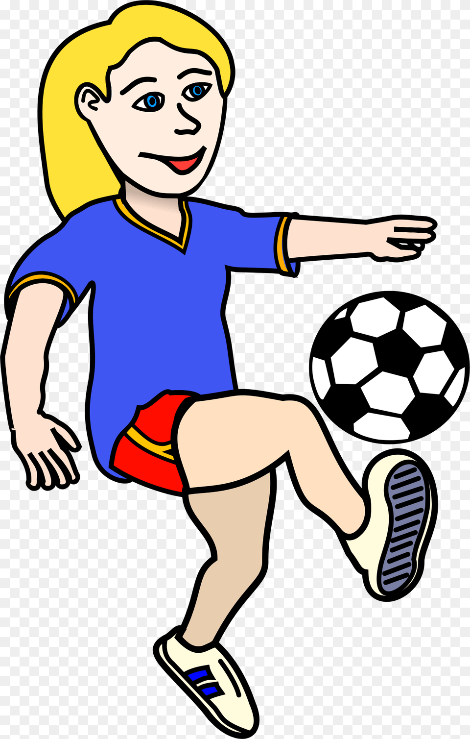 Soccer Clipart Girl, Baby, Person, Kicking, Head Free Png