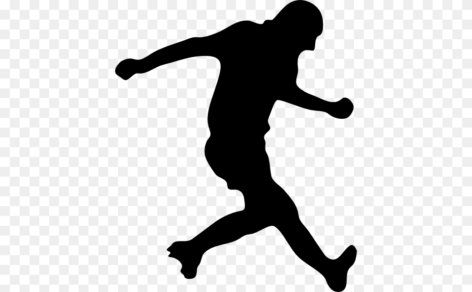 Soccer Cliparts Silhouette, Gray Free Png