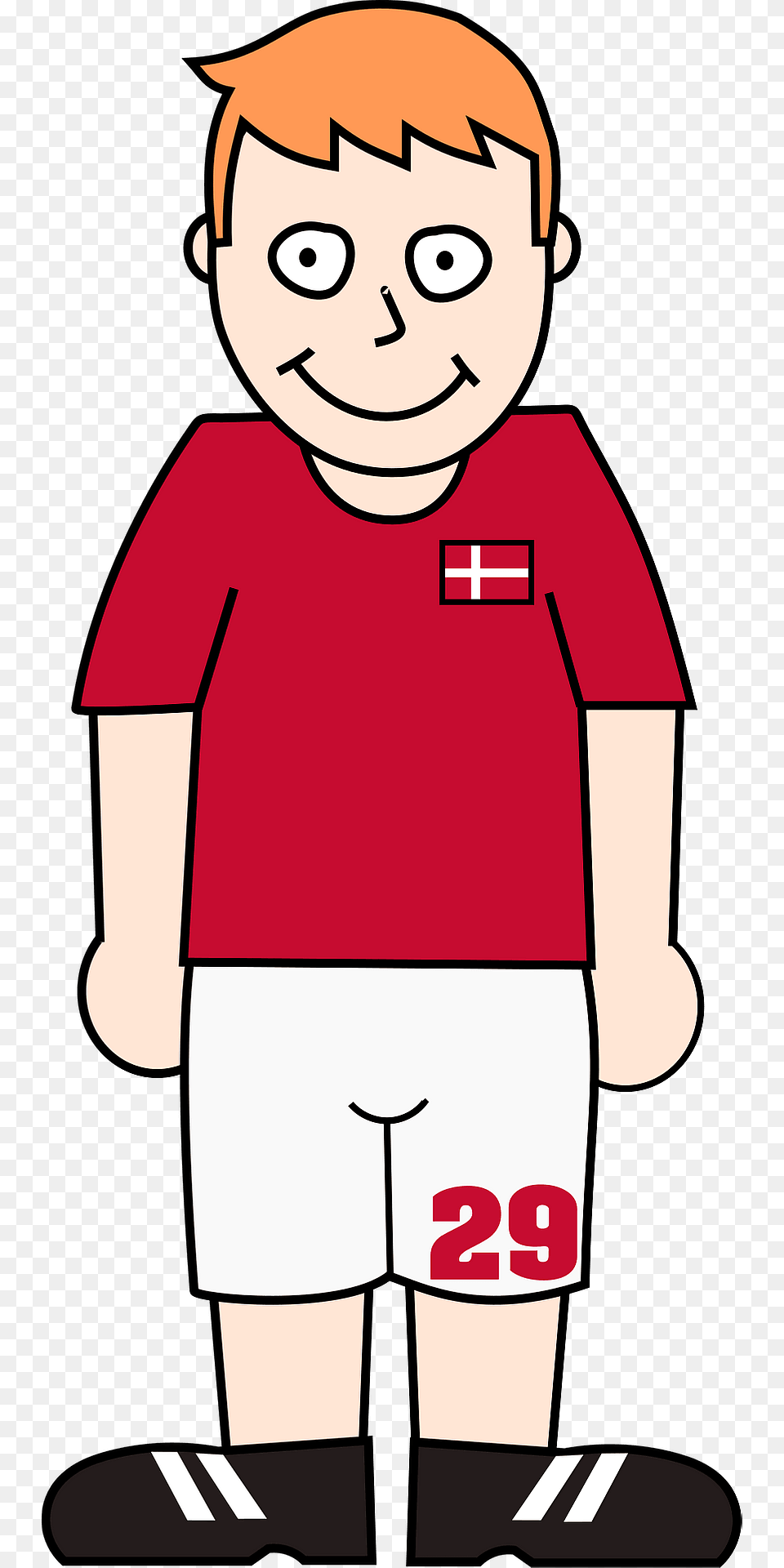 Soccer Denmark Clipart, Clothing, Shorts, T-shirt, Baby Free Png Download