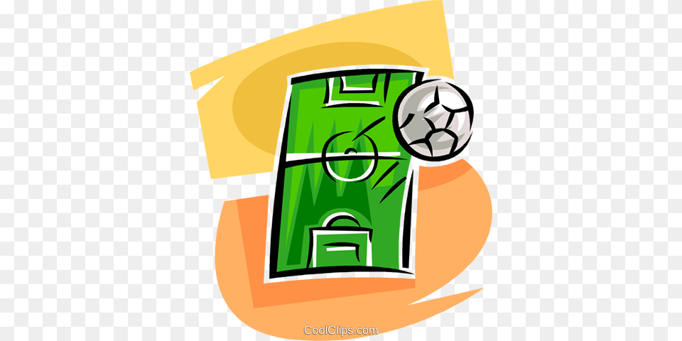 Soccer Field And Ball Royalty Free Vector Clip Art Illustration, Football, Soccer Ball, Sport, Advertisement Png Image