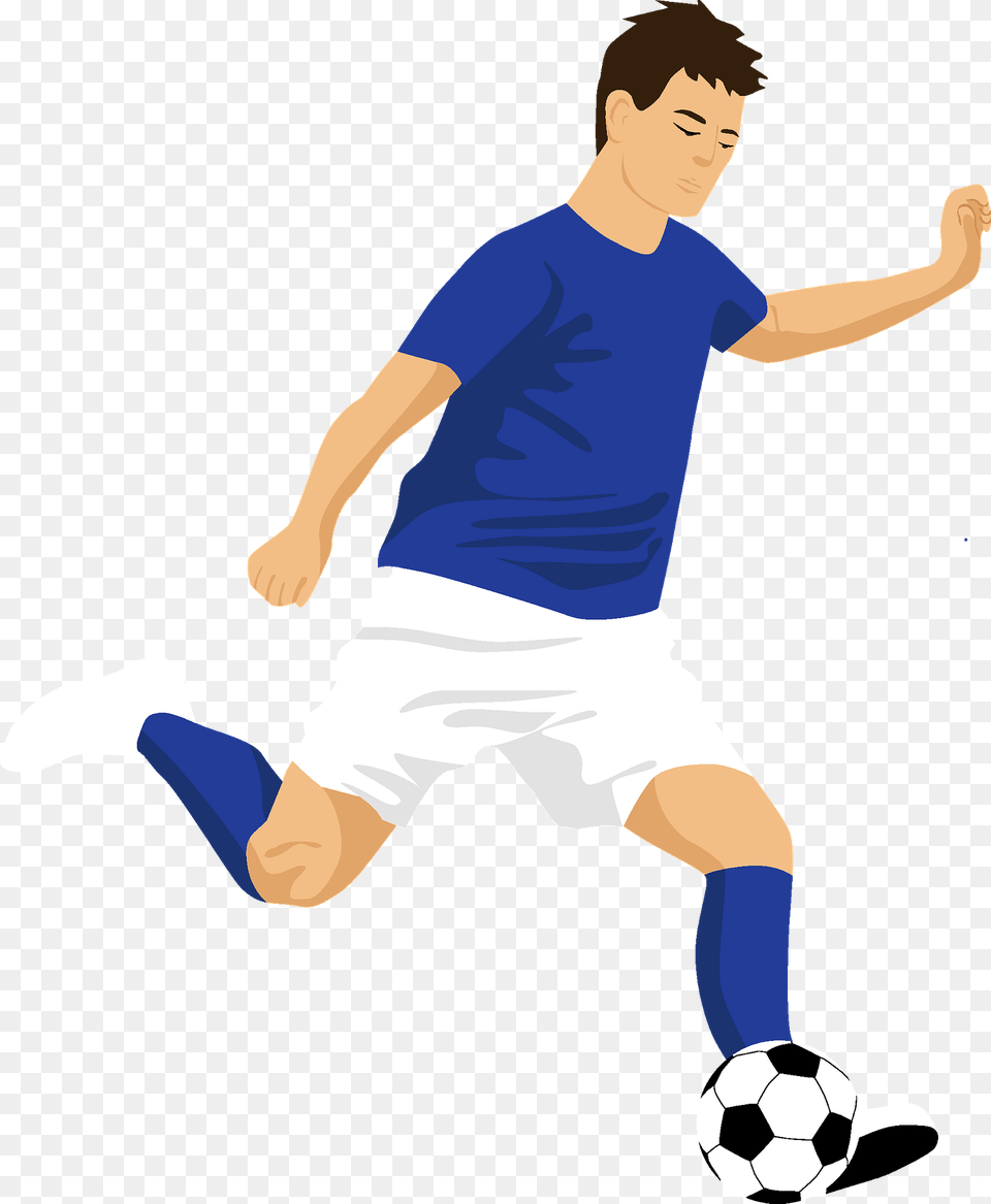 Soccer Football Player Clipart, Boy, Child, Person, Male Png Image