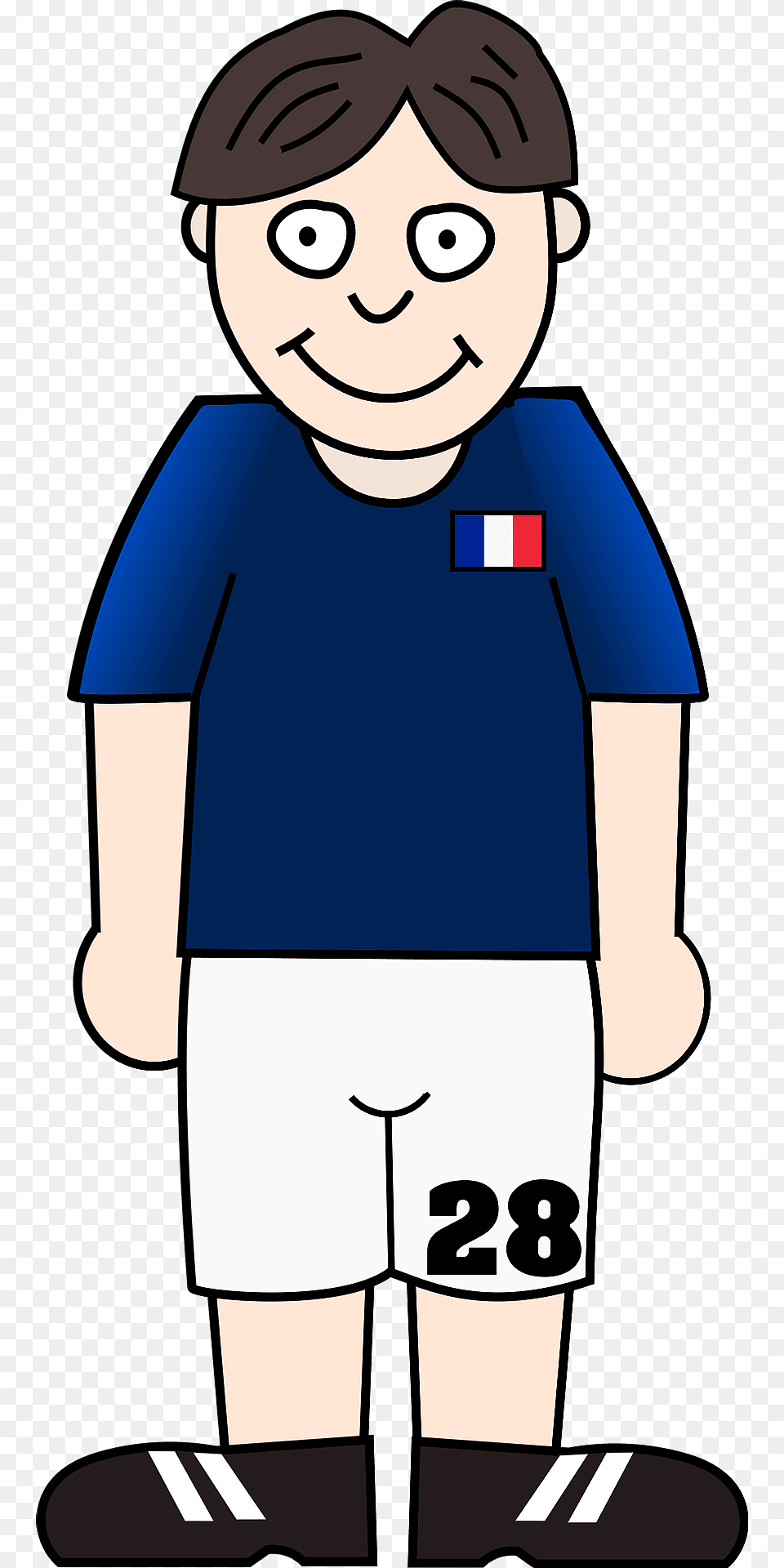 Soccer France Clipart, Clothing, Shorts, T-shirt, Baby Free Png Download