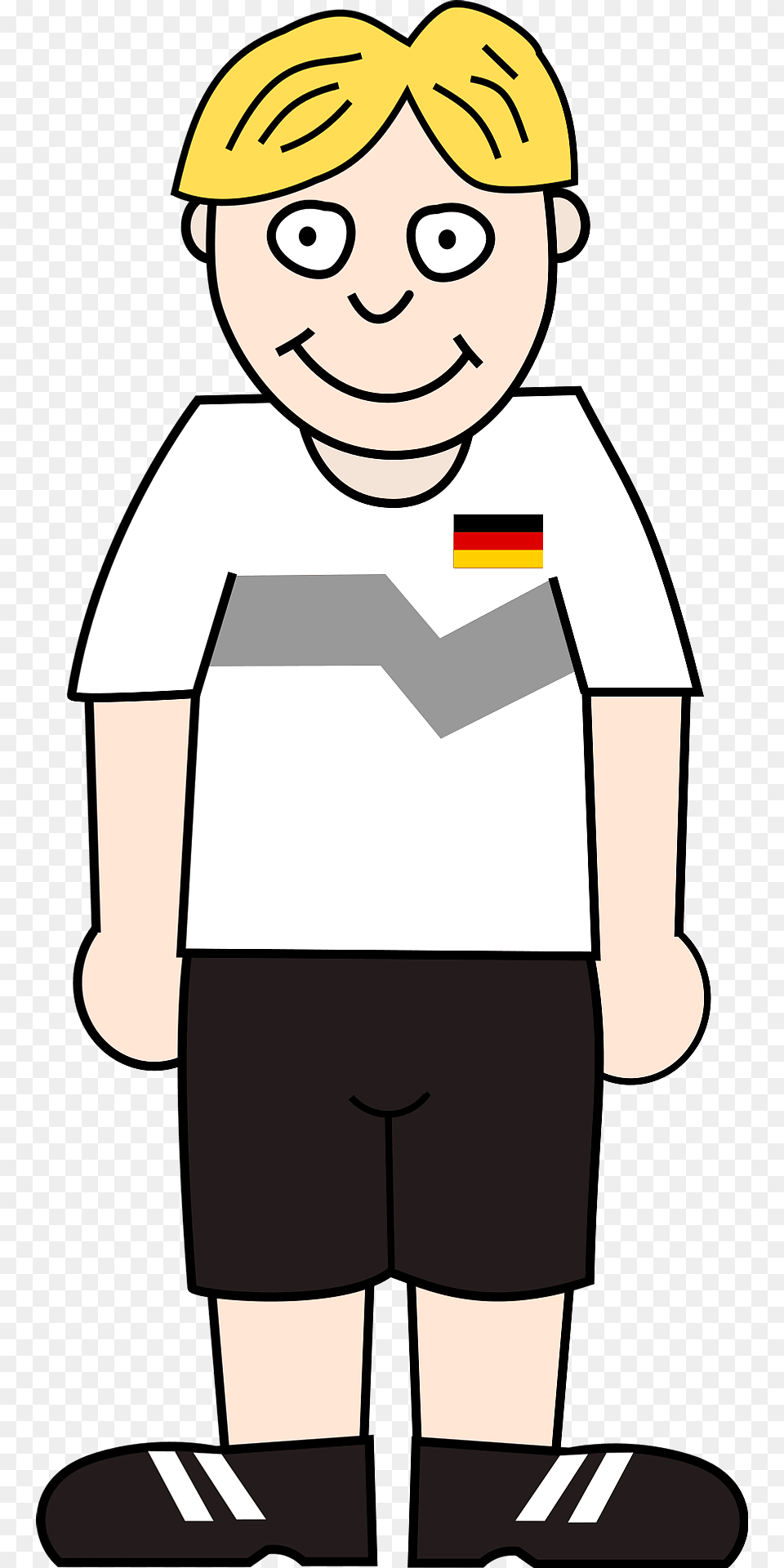 Soccer Germany Clipart, Clothing, Shorts, Baby, Person Png Image