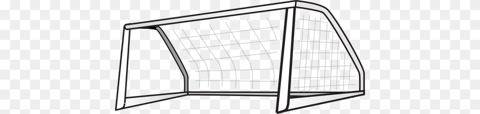 Soccer Goal Post Vector Clip Art, Fence, Furniture, Blackboard, Arch Free Png