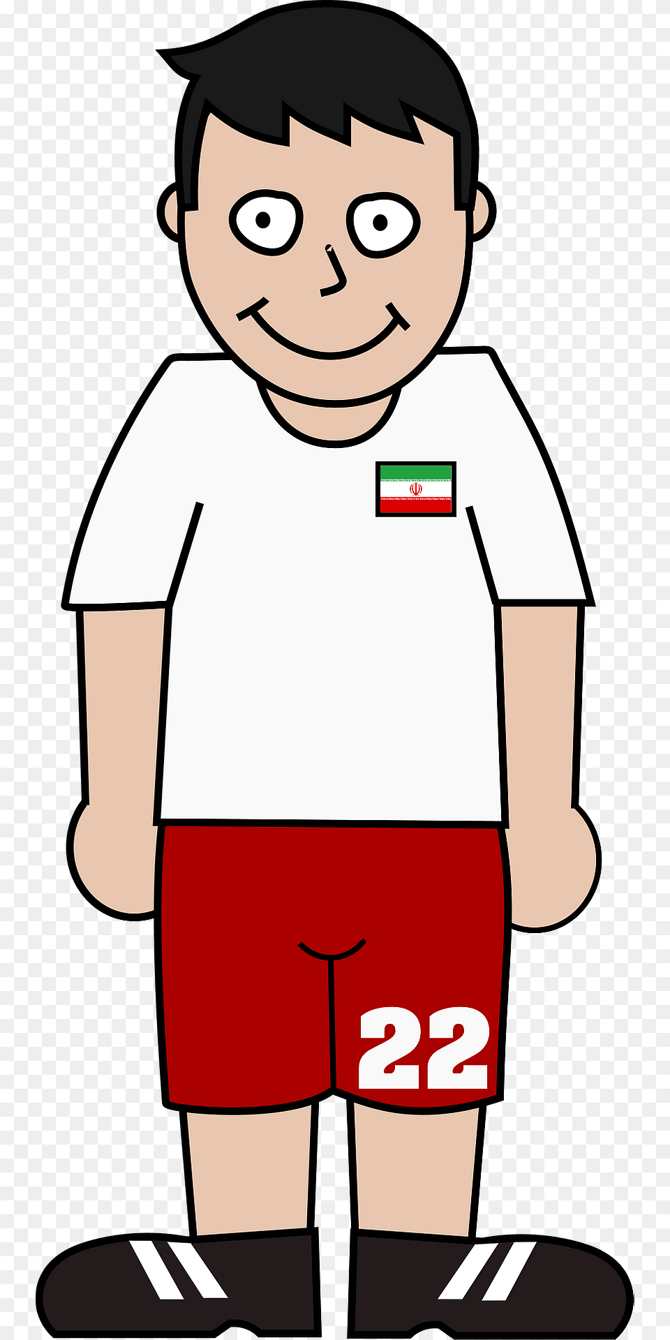 Soccer Iran Clipart, Clothing, Shorts, T-shirt, Baby Free Png Download