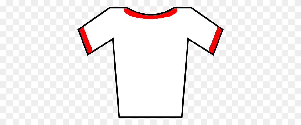 Soccer Jersey White Red, Clothing, Shirt, T-shirt Png Image
