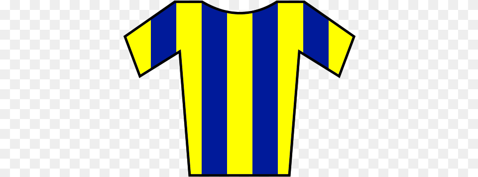 Soccer Jersey Yellow Blue, Clothing, Shirt, T-shirt Png Image