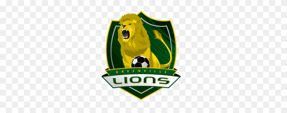 Soccer Logo Design For Greenville Lions Club Soccer, Badge, Symbol, Animal, Bird Free Png Download