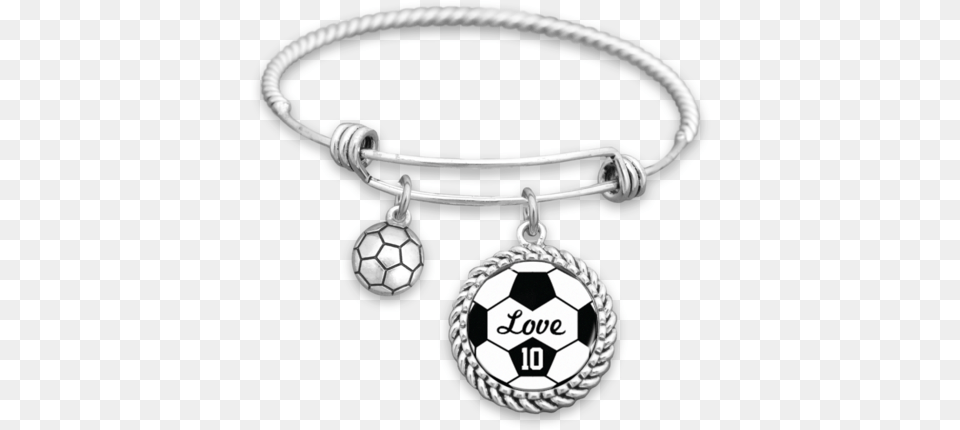 Soccer Love Personalized Number Charm Bracelet Nice School Bus Bracelet, Accessories, Jewelry, Necklace, Earring Free Transparent Png