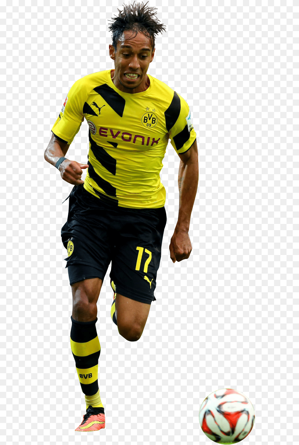 Soccer Player Aubameyang Transparent, Adult, Sphere, Soccer Ball, Person Free Png Download