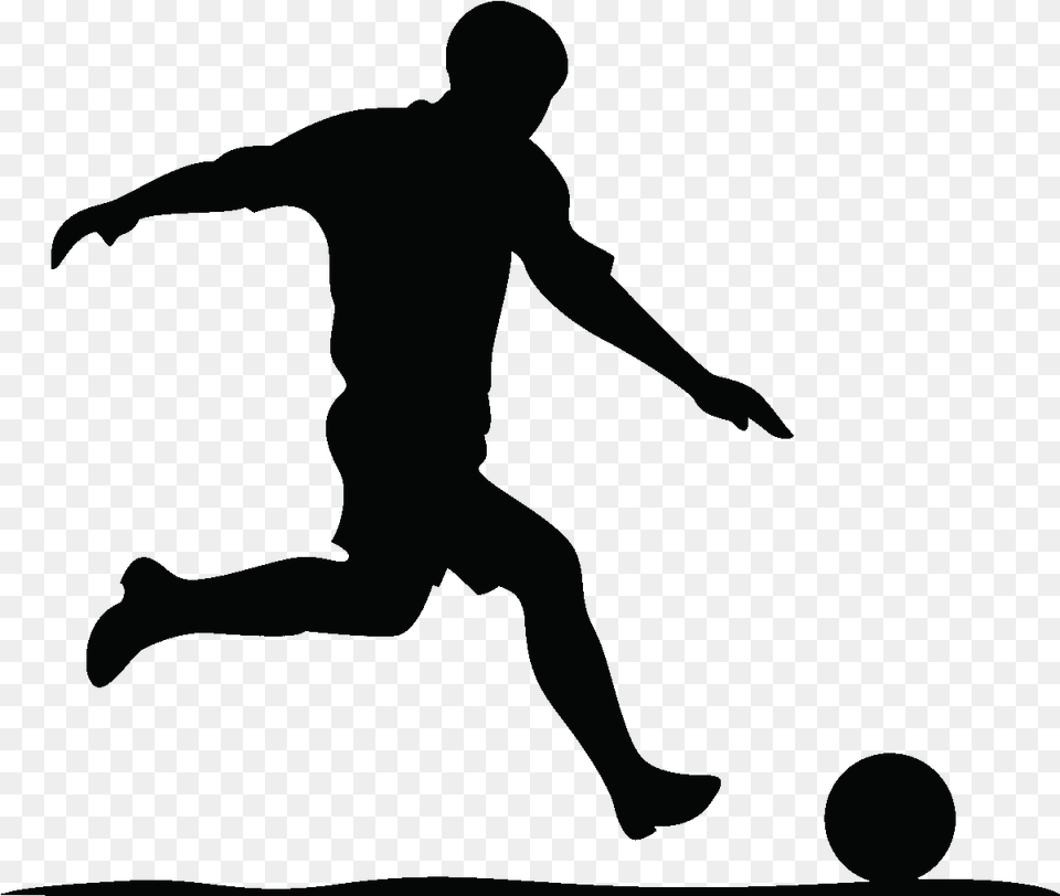 Soccer Player Free Vector, Person, Silhouette, Dancing, Leisure Activities Png