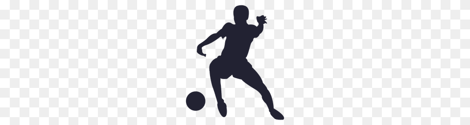 Soccer Player Hitting Ball, Adult, Silhouette, Person, Man Png