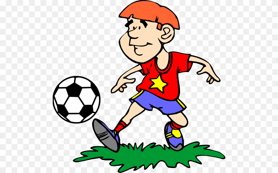Soccer Player Kicking The Ball Clip Art Play Soccer, Football, Soccer Ball, Sport, Baby Free Transparent Png