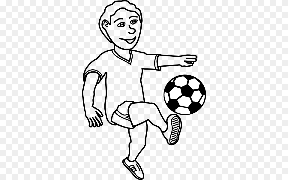 Soccer Player Outline Clip Art, Ball, Sport, Football, Soccer Ball Png Image