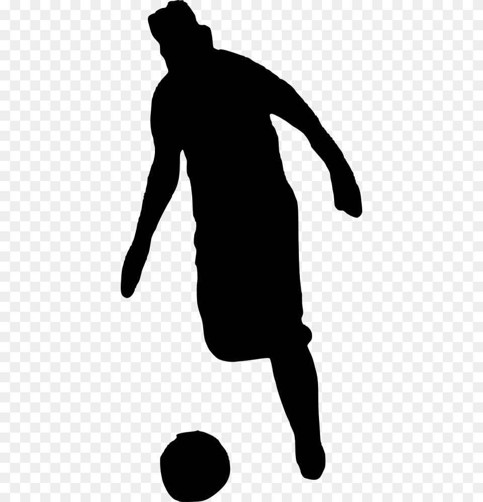 Soccer Player Shadow, Silhouette, Adult, Male, Man Free Png