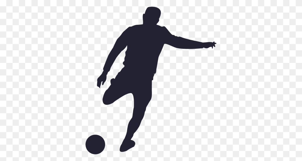 Soccer Player Silhouette, Adult, Male, Man, Person Free Png