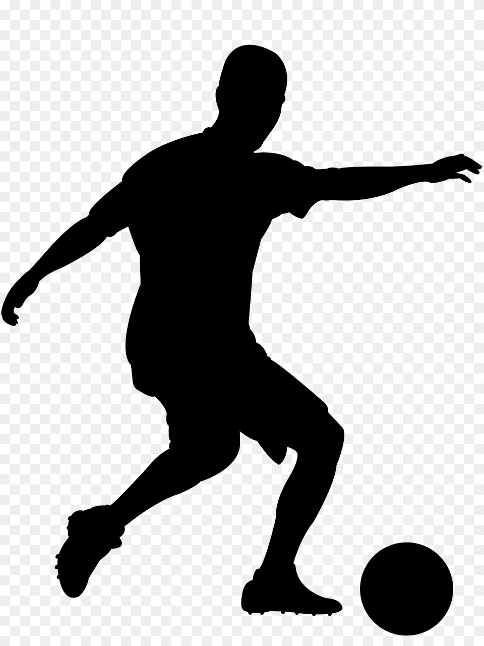 Soccer Player Silhouette, Adult, Male, Man, Person Free Transparent Png