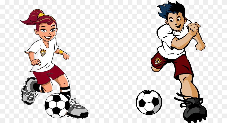 Soccer Players Cartoon, Baby, Soccer Ball, Person, Sport Png