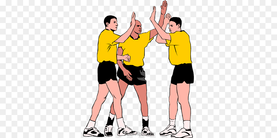 Soccer Players Celebrating Goal Royalty Vector Clip Art, Clothing, Shorts, Boy, Child Free Transparent Png