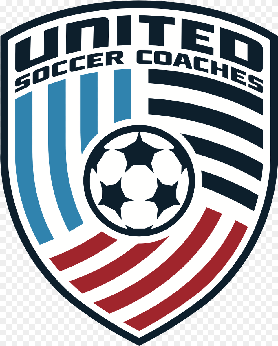 Soccer Shield Logo United Soccer Coaches Convention, Emblem, Symbol, Armor Free Png