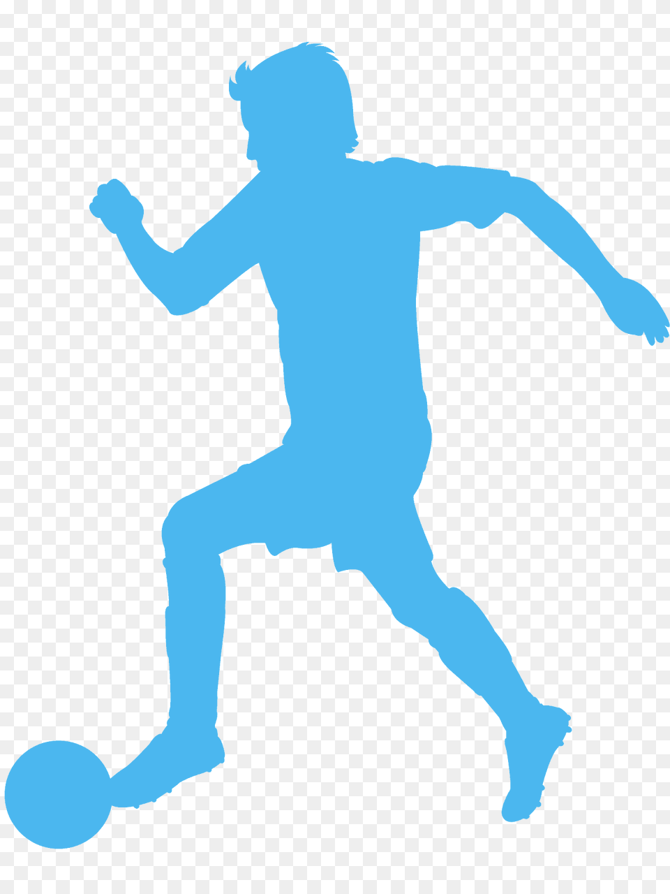 Soccer Silhouette, Ball, Handball, Person, Sport Png Image