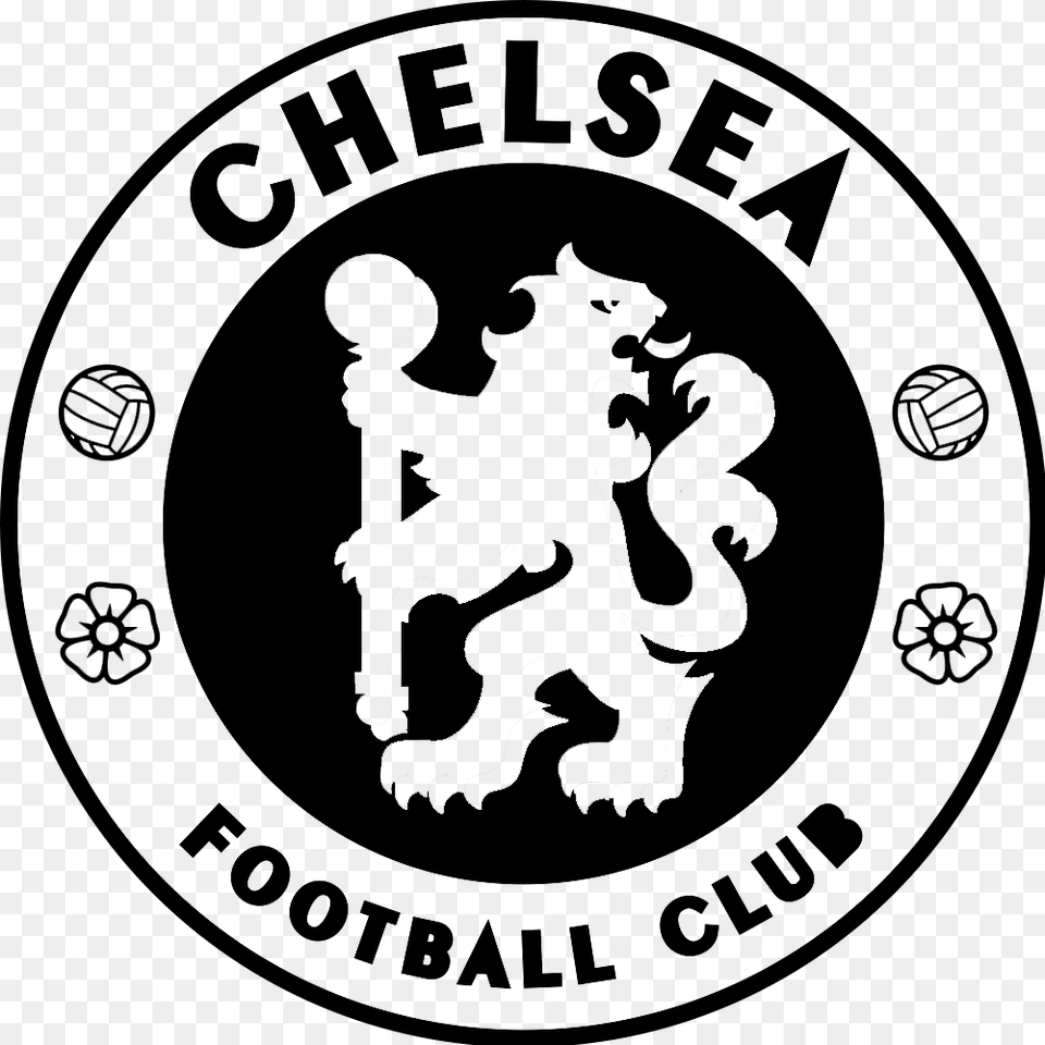 Soccer Team Clipart Black And White Chelsea Fc, Lighting, Silhouette, Firearm, Weapon Free Png