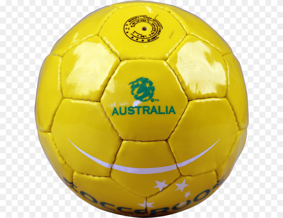 Socceroos Yellow Stripe Soccer Ball Australia Soccer Ball, Football, Soccer Ball, Sport Free Png
