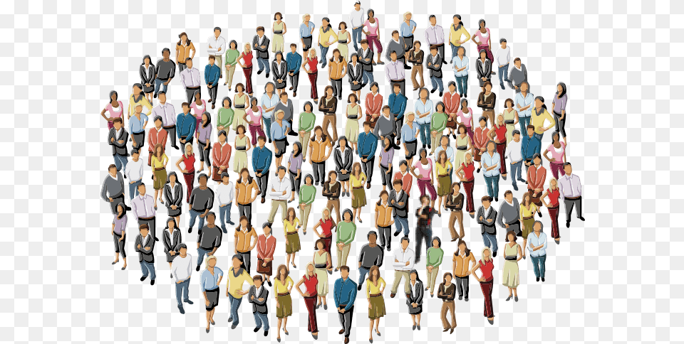 Sociable People Clipart Big Pictures Hd Crowd, Person, Concert, Face, Head Png