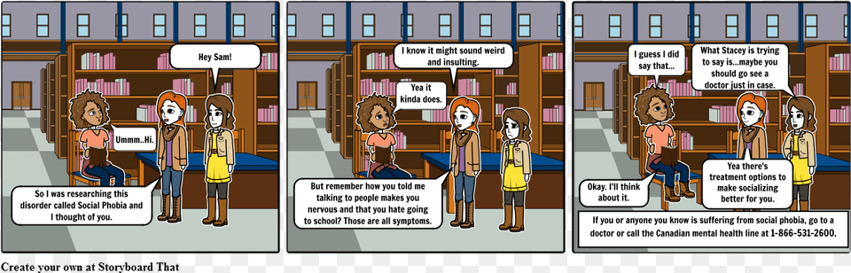 Social Anxiety Part Storyboard, Book, Comics, Indoors, Library Free Png