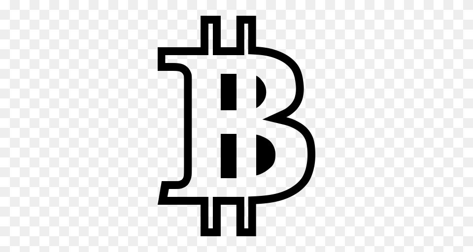 Social Bitcoin Outline Social Soundcloud Icon With, Gray Free Png Download