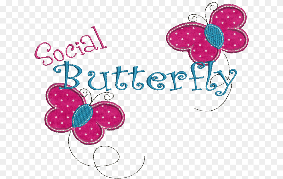 Social Butterfly Applique 5 X Social Butterfly Clipart, Envelope, Greeting Card, Mail, Pattern Free Transparent Png