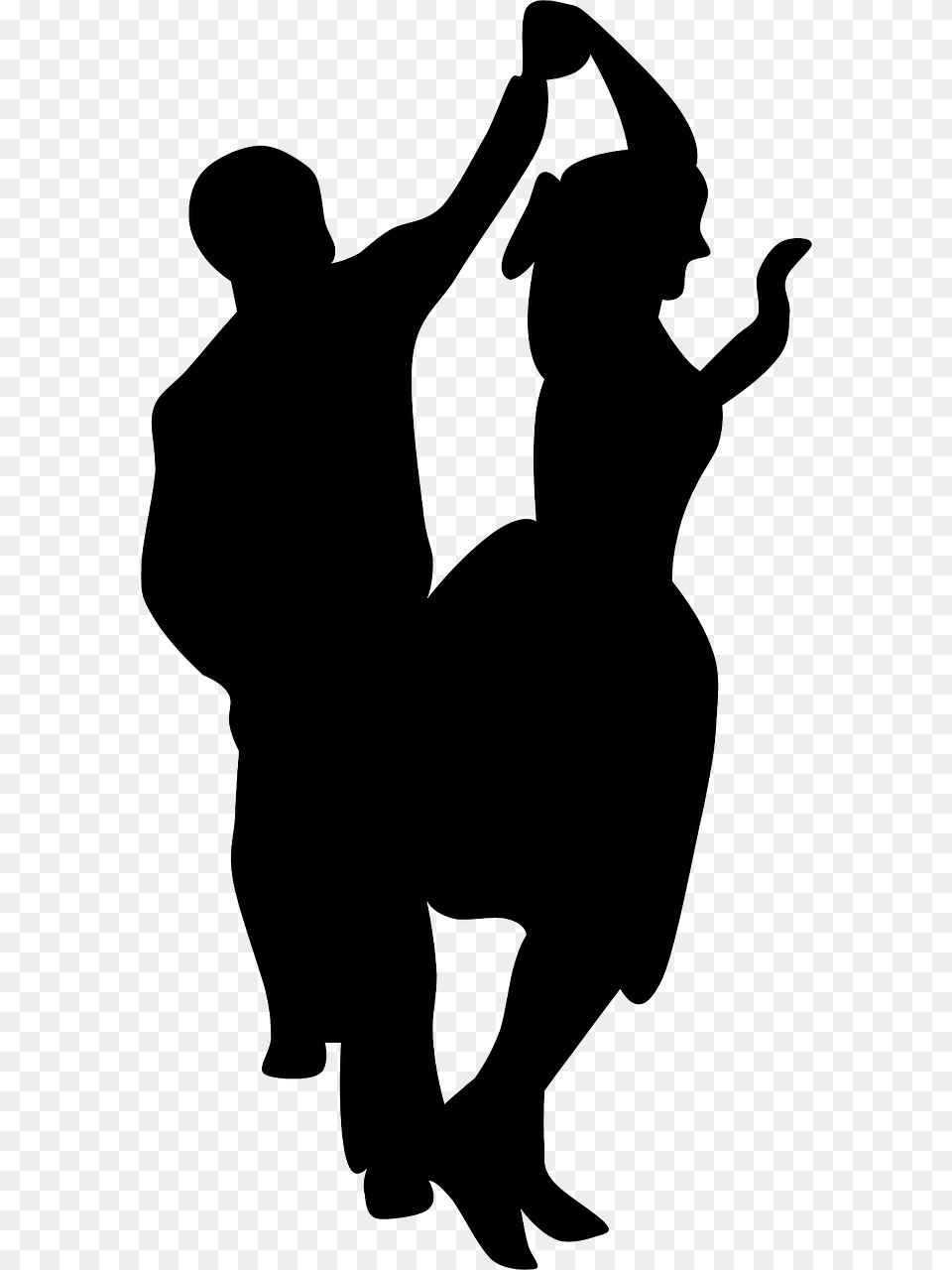 Social Dance Night, Silhouette, Dancing, Leisure Activities, Person Png Image