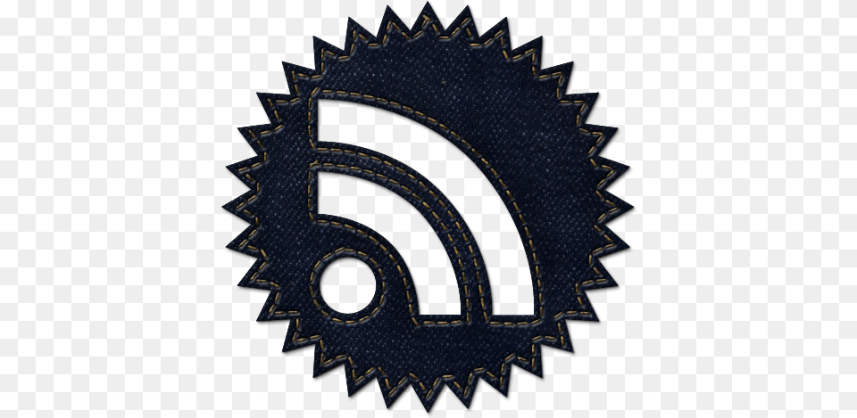 Social Denim Subscribe Badge Rss Feed Jean Icon Rss Icon, Machine, Electronics, Hardware, Gear Free Transparent Png
