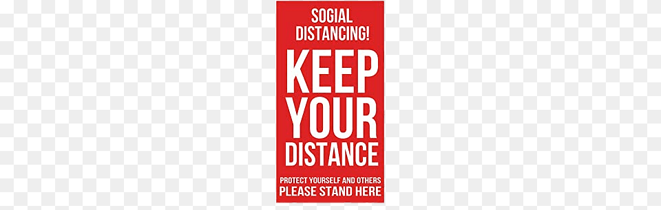 Social Distancing Vertical Sticker, Advertisement, Book, First Aid, Poster Free Png Download