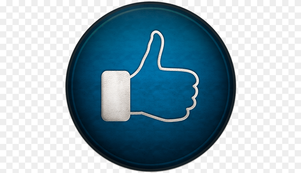 Social Facebook Thumb Like Button Picsart Facebook Like Logo, Plate, Home Decor Png Image