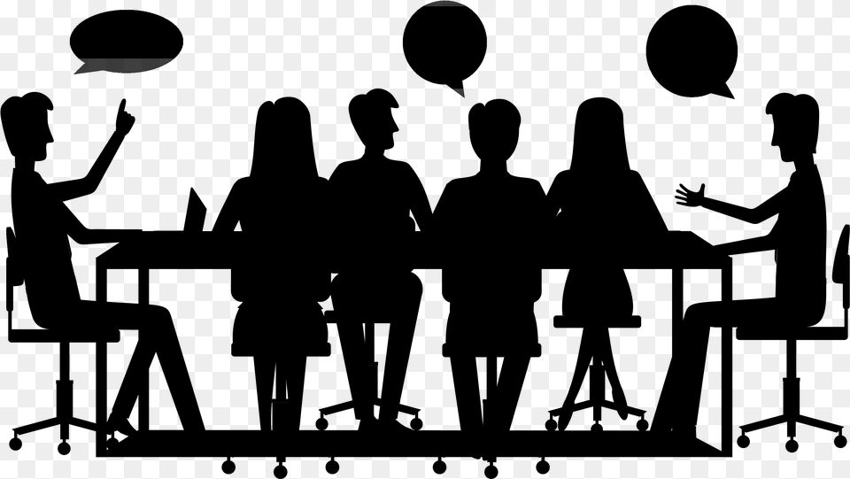 Social Group Clip Art Human Behavior Public Relations Silhouette People Group, Gray Free Transparent Png