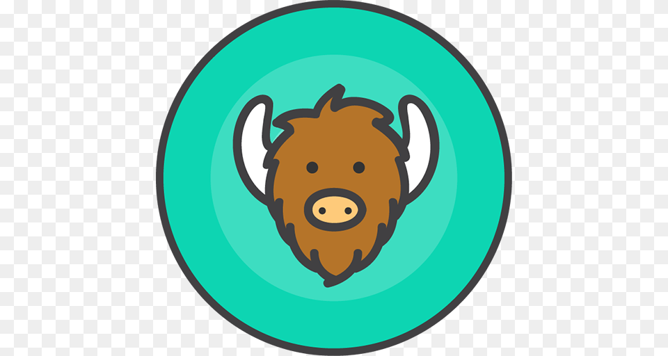 Social Icons, Animal, Buffalo, Mammal, Wildlife Png Image