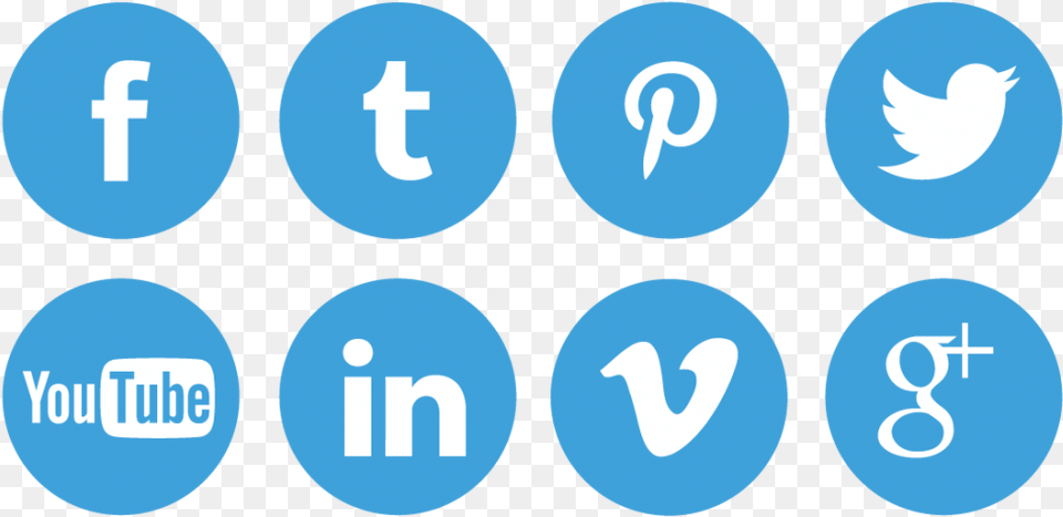 Social Icons Blue Social Media Logo, Symbol, Sign, Electronics, Hardware Free Transparent Png