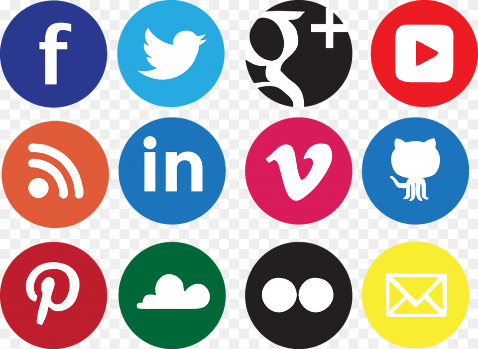 Social Icons In Image, Symbol, Text, Number Png